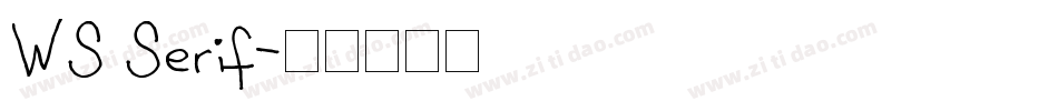 WS Serif字体转换